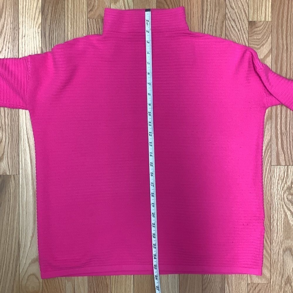 French Connection Women's Hot Pink Babysoft Turtleneck Sweater - Picture 6 of 6